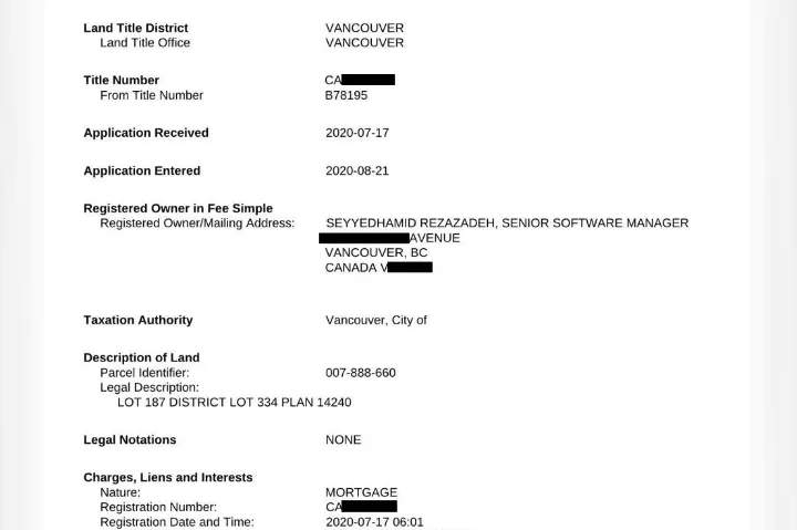 پسر انسیه خزعلی اقامت دائم کانادا را دارد